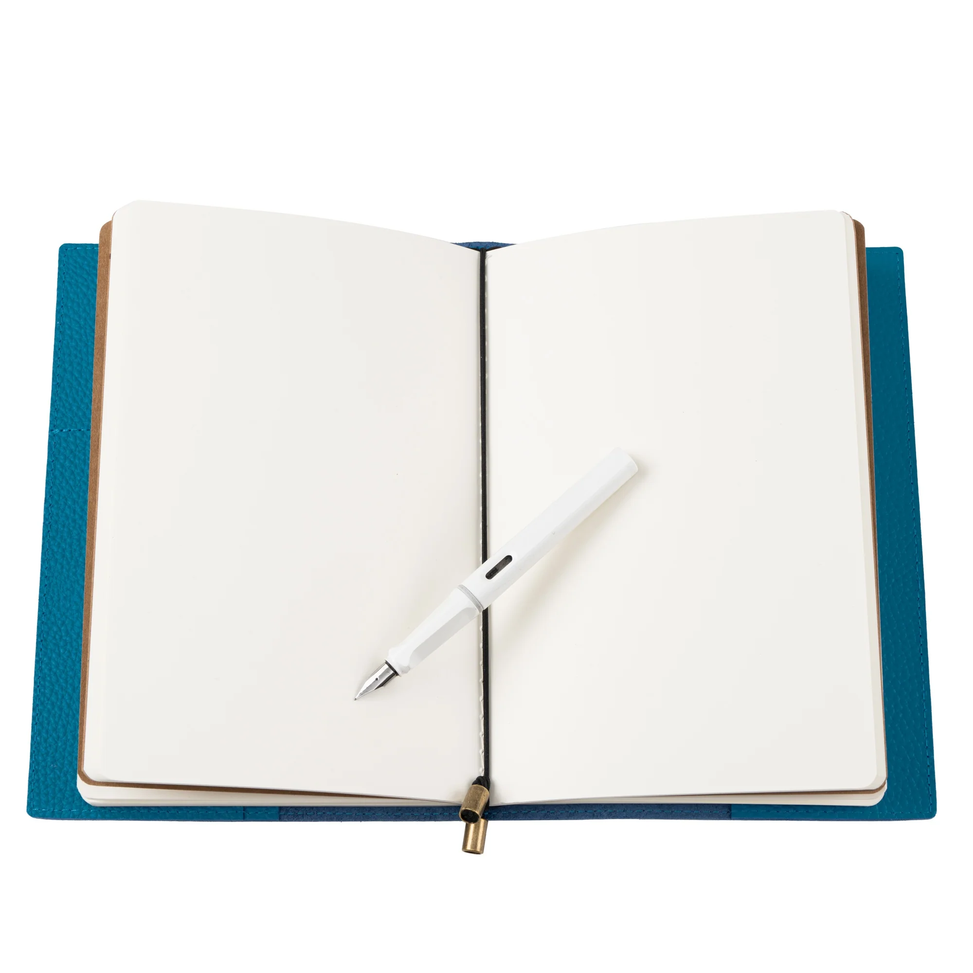 A5 Refillable Travelers Notebook with Pockets (Blue) — 6" x 8.7" / 15cm x 22cm - Image 6