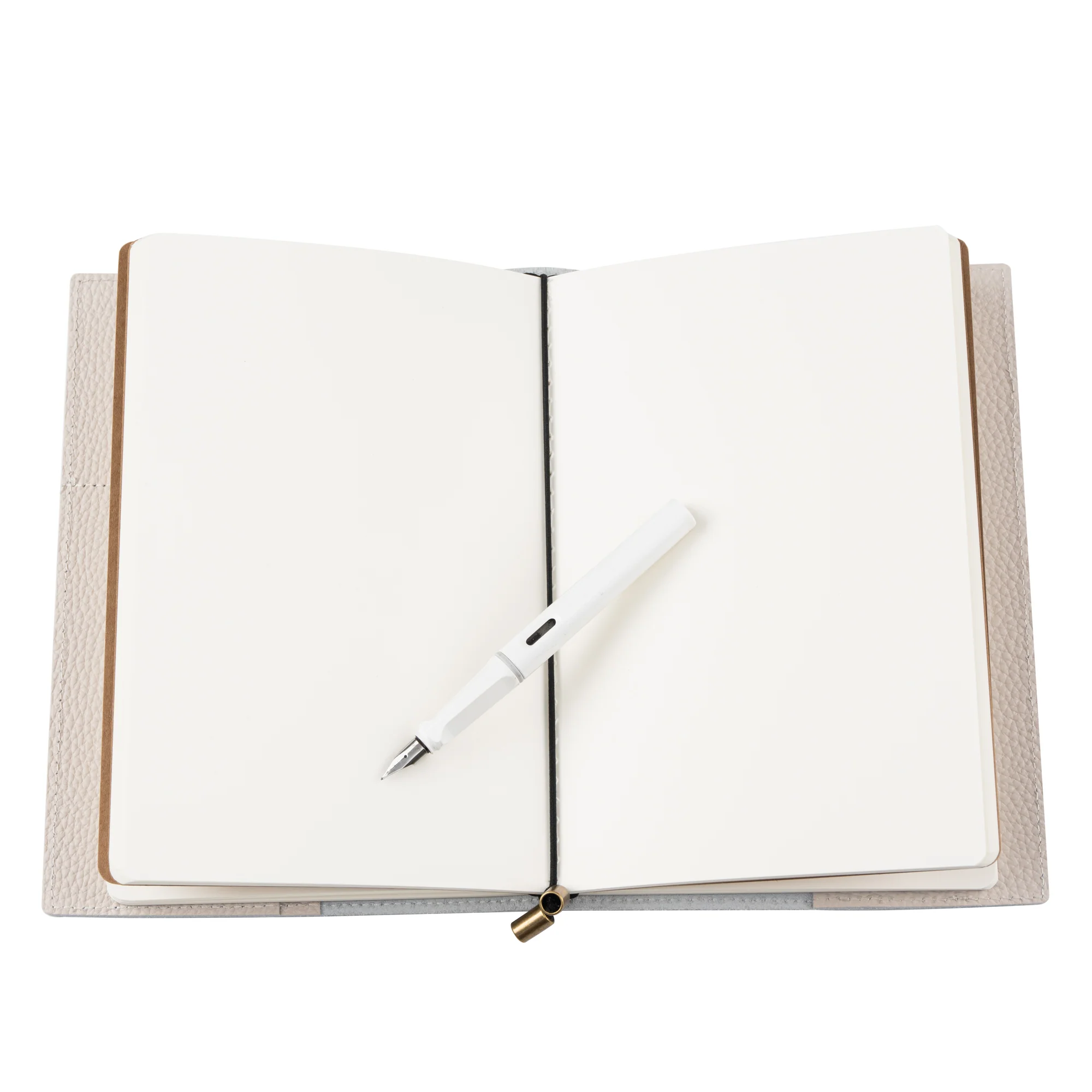 A5 Refillable Travelers Notebook with Pockets (Oat Color) — 6" x 8.7" / 15cm x 22cm - Image 8