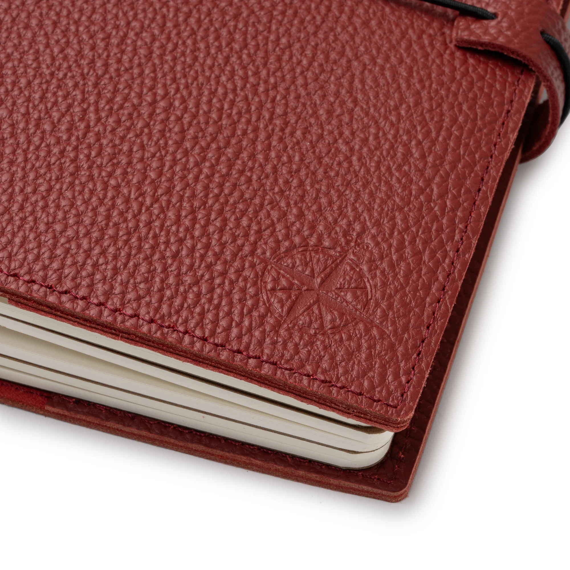 A5 Refillable Travelers Notebook with Pockets (Red) — 6" x 8.7" / 15cm x 22cm - Image 4
