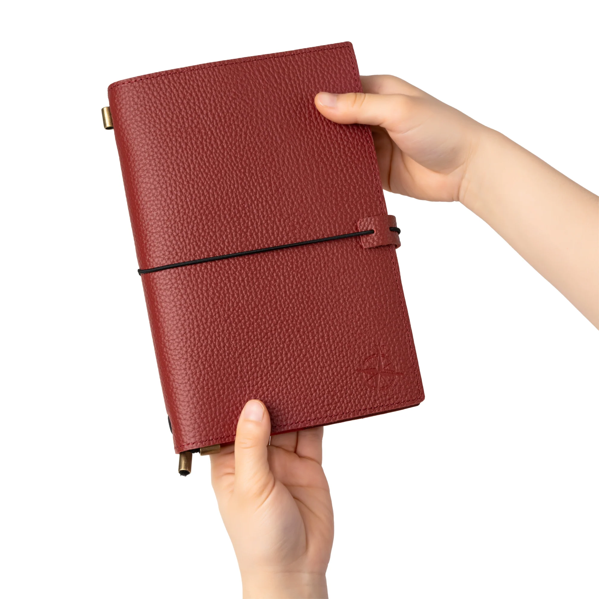 A5 Refillable Travelers Notebook with Pockets (Red) — 6" x 8.7" / 15cm x 22cm - Image 6