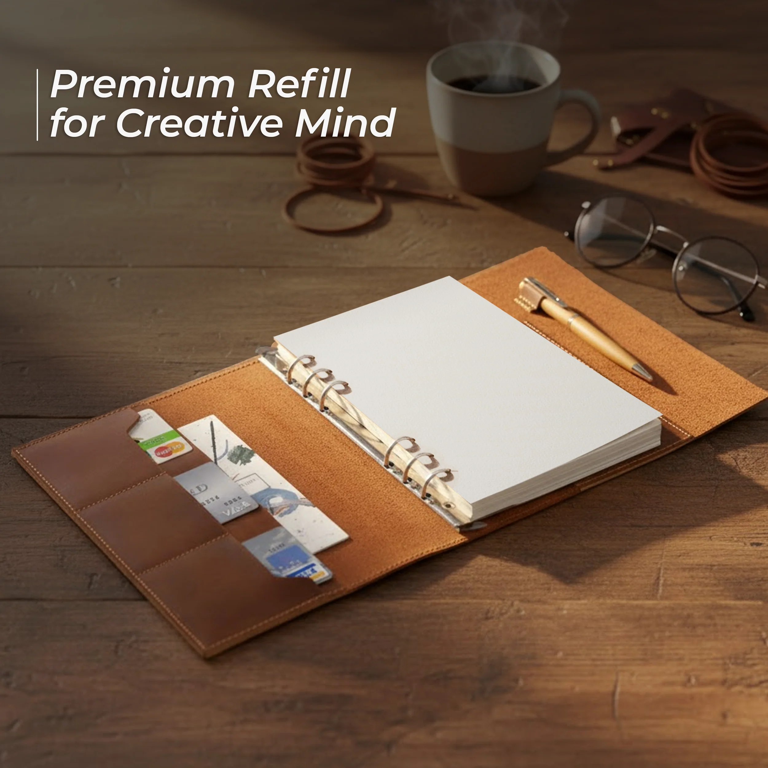 A5 Watercolor Paper Inserts - 300 GSM 6-Ring Binder Paper – 8 1/4 x 5 5/8" - 30 Sheets - Image 6