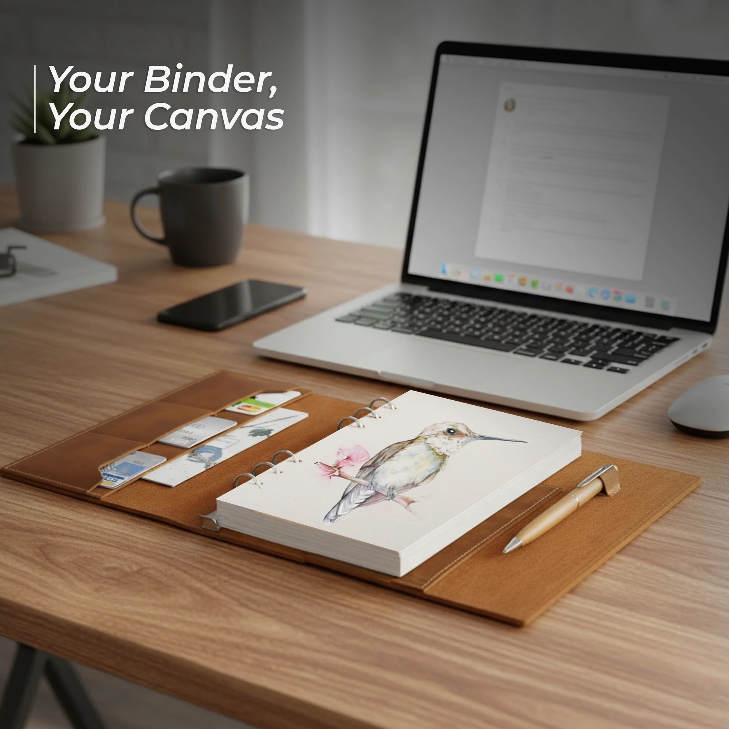A5 Watercolor Paper Inserts - 300 GSM 6-Ring Binder Paper – 8 1/4 x 5 5/8" - 30 Sheets - Image 7