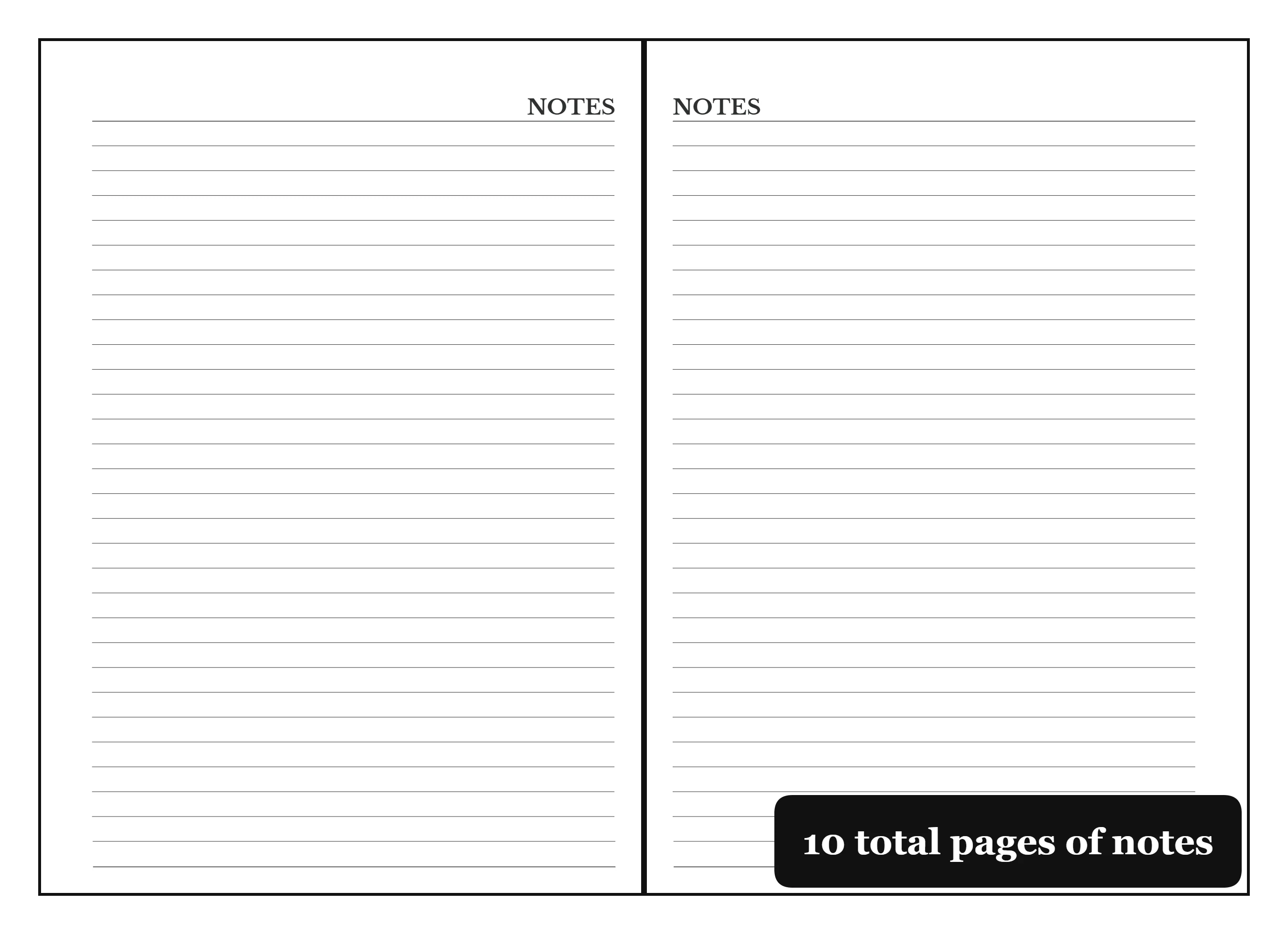 A5 Leather Planner Binder - Refillable 6-Ring Undated Journal - Hourly Daily Schedule, 60 Weekly Spreads - Image 8