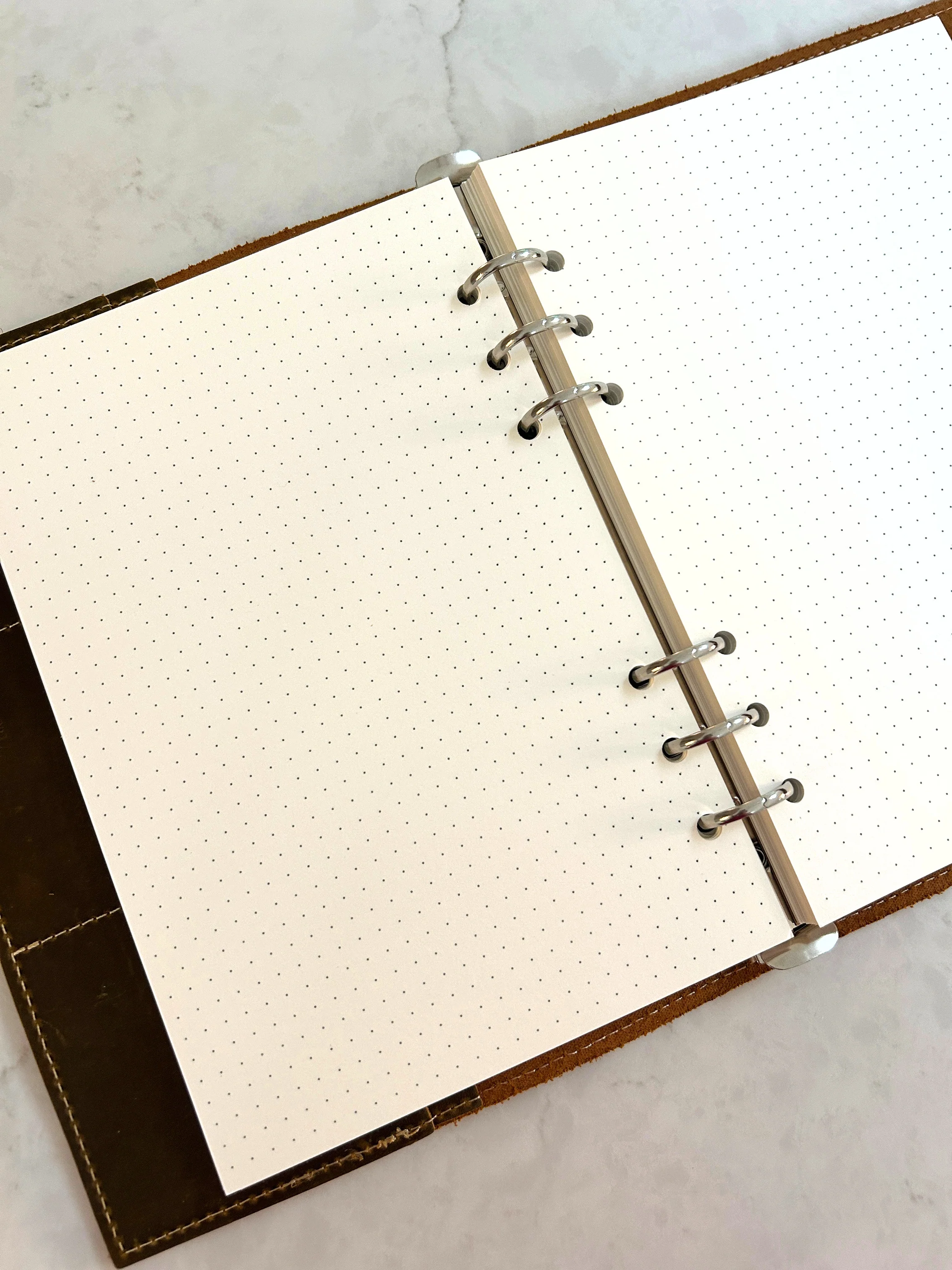 A5 6-Ring Binder Refills - Unlined, Lined, or Dotted, 100 Sheets or Double Pack - Image 11