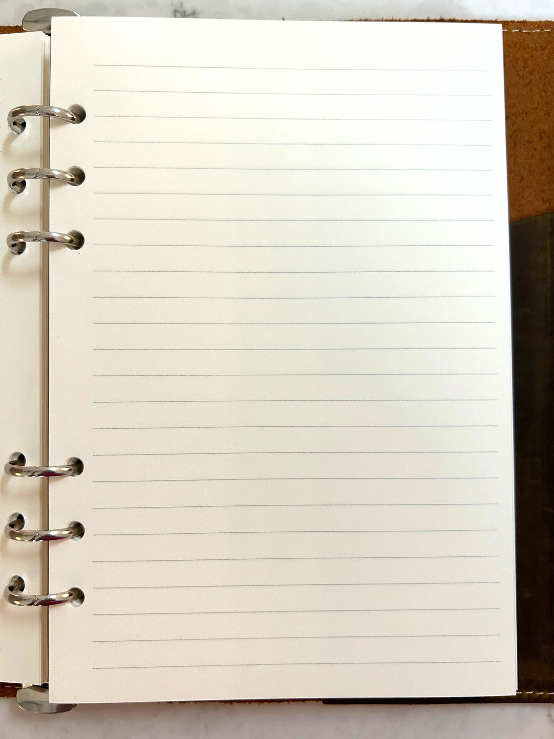 A5 6-Ring Binder Refills - Unlined, Lined, or Dotted, 100 Sheets or Double Pack - Image 8