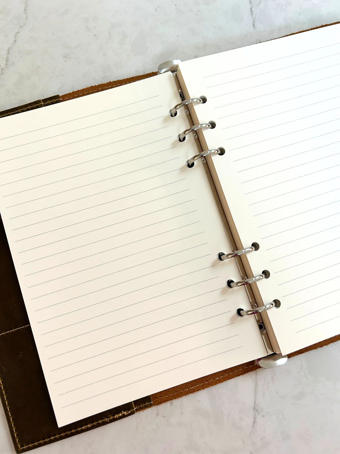 A5 6-Ring Binder Refills - Unlined, Lined, or Dotted, 100 Sheets or Double Pack - Image 9