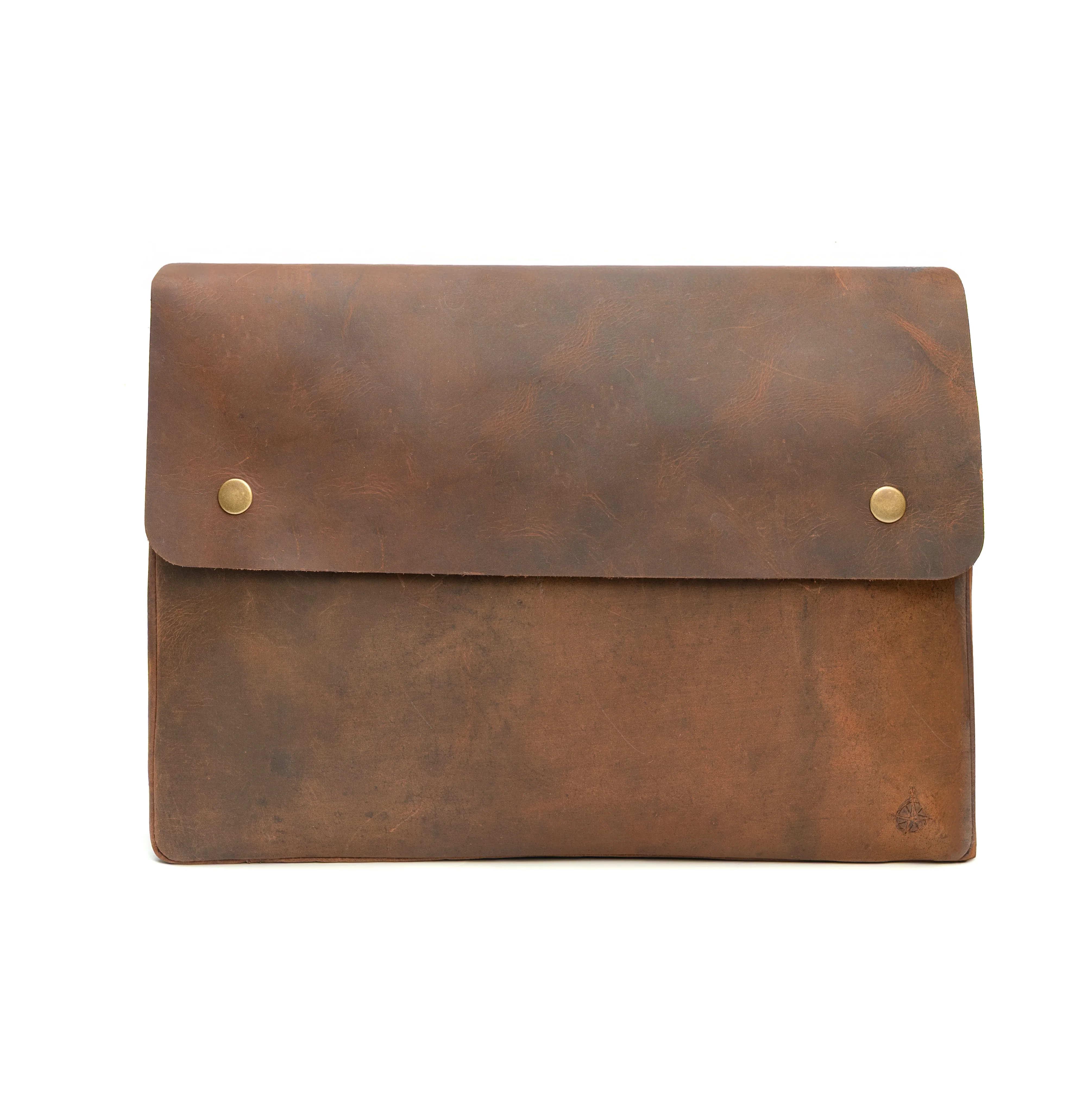 Genuine Full Grain Leather Folder with Removable Strap - Fits 15" 14" 13" Tablets and Laptops - Image 4