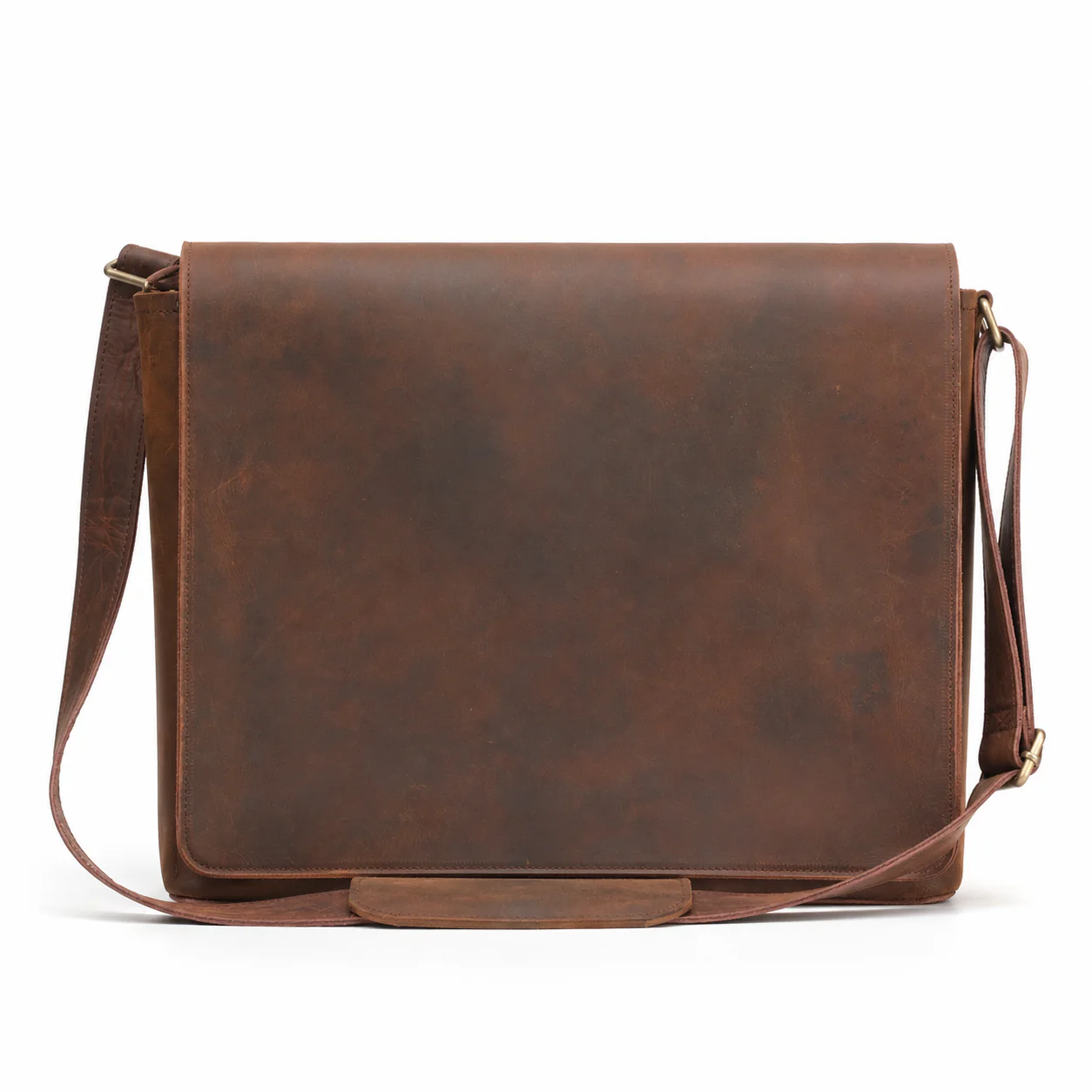 Genuine Full Grain Leather Folder with Removable Strap - Fits 15" 14" 13" Tablets and Laptops - Image 5