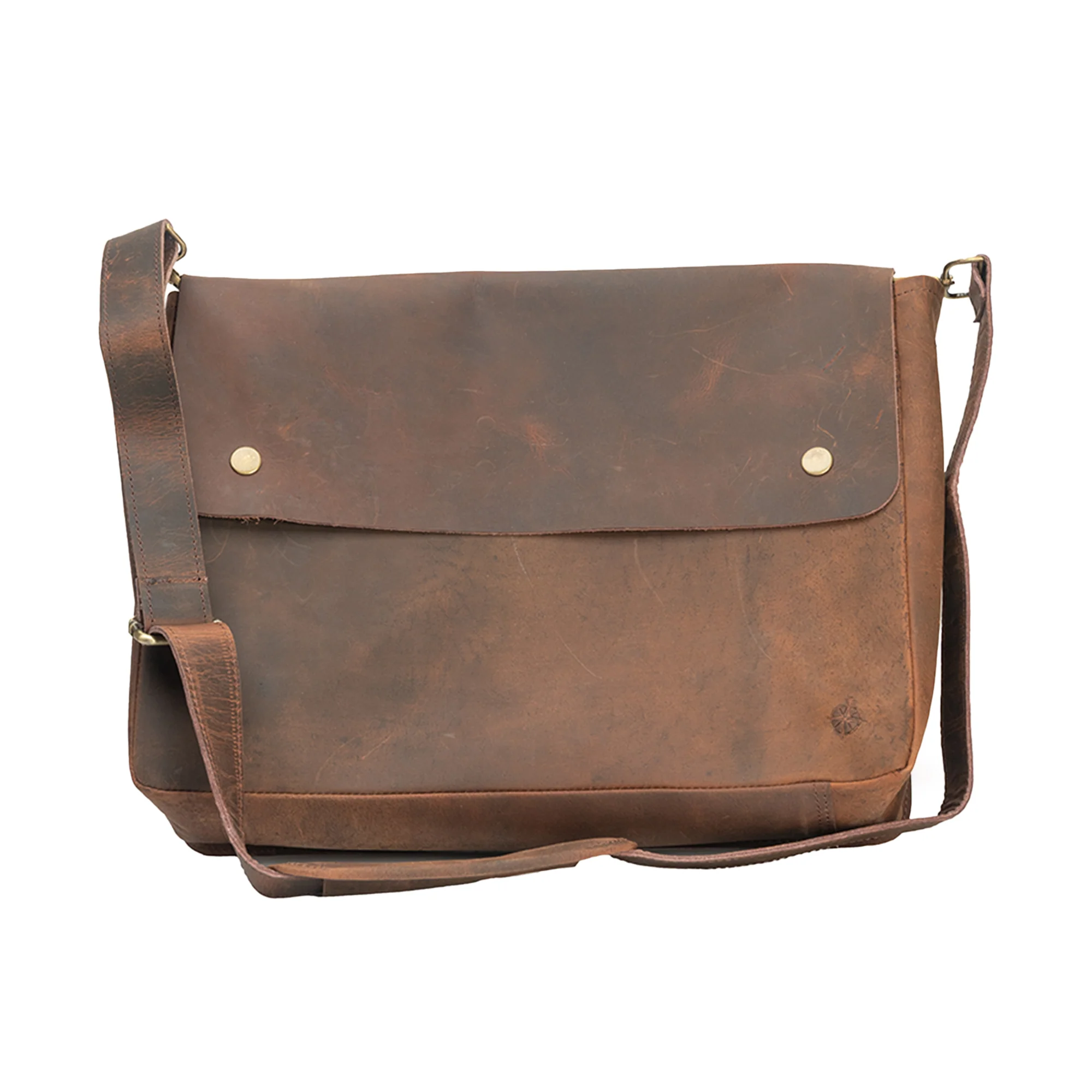 Genuine Full Grain Leather Folder with Removable Strap - Fits 15" 14" 13" Tablets and Laptops - Image 8