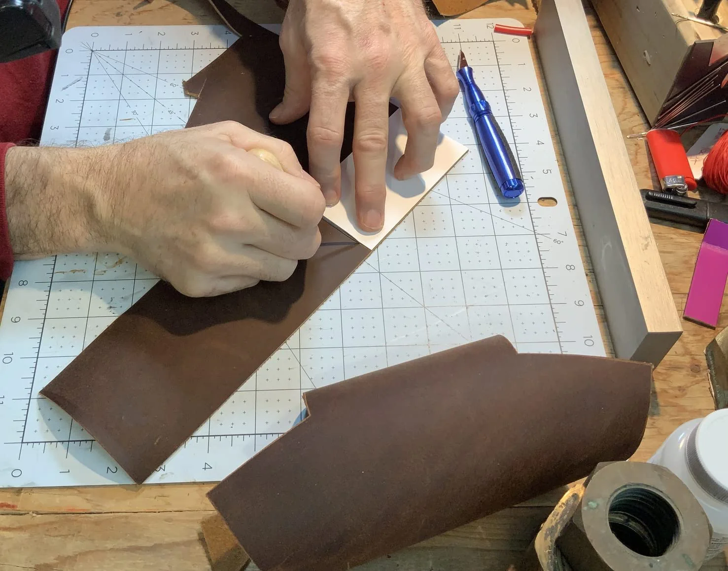 Genuine Leather Sheets and Cord for Leather Crafts - Image 6