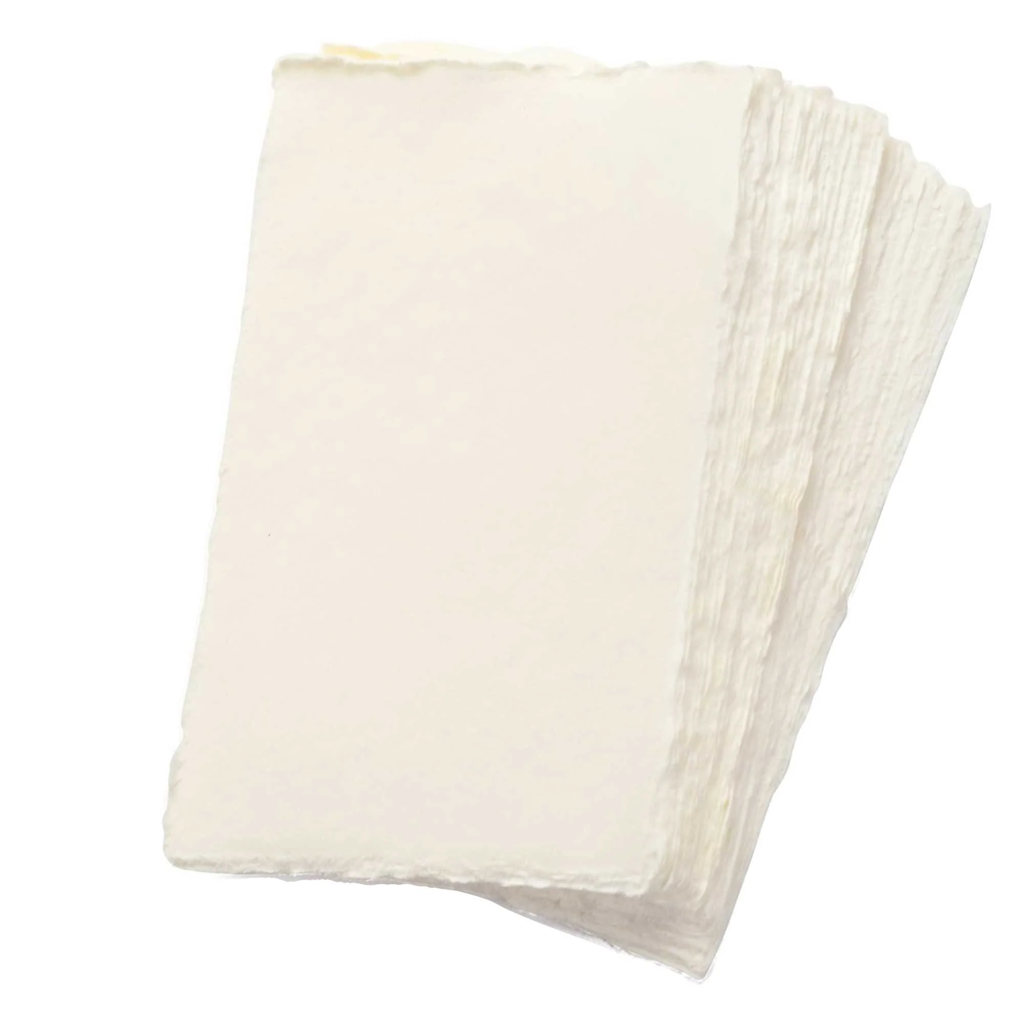 Handmade Color Deckle Edge Paper - 150 GSM  - 50 Sheets - 3 Sizes - Image 14