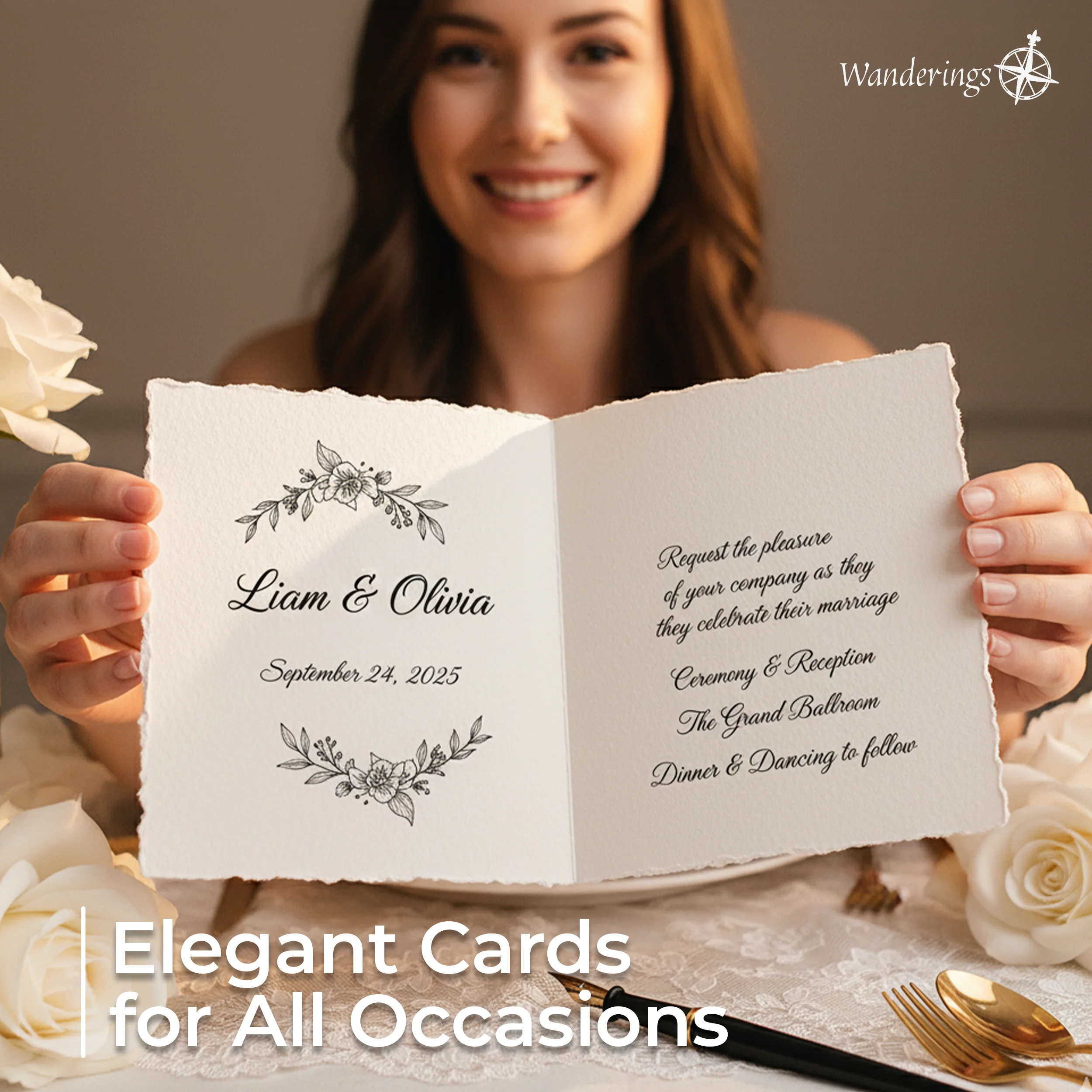 Handmade Blank Deckle Edge Greeting Cards & Envelopes  - 300gsm – 20 Cards with Envelopes - 5x7 - Image 6