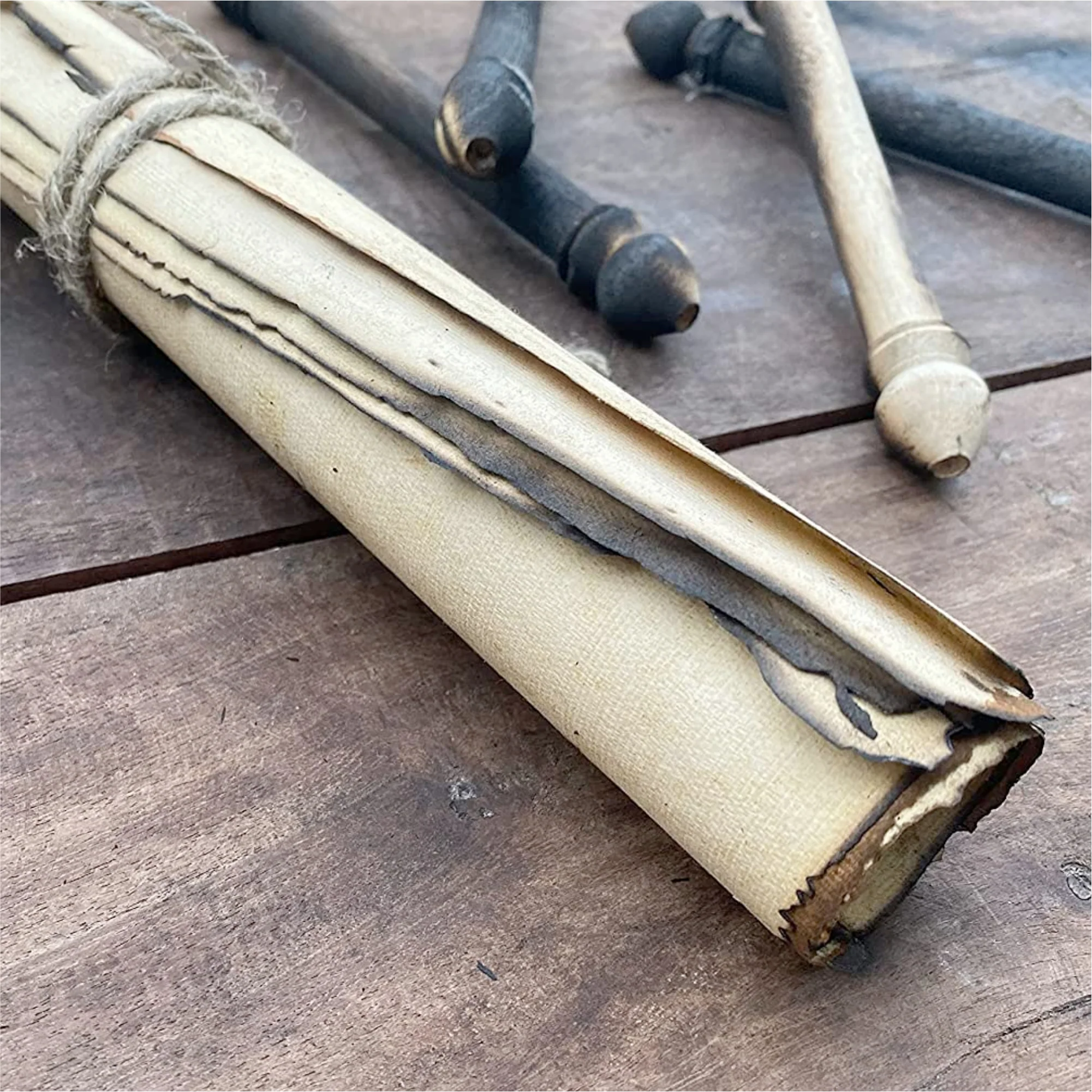 Handmade Vintage Burned Edge Paper - 150 GSM - 3 Sizes - 50 Pack - Image 5