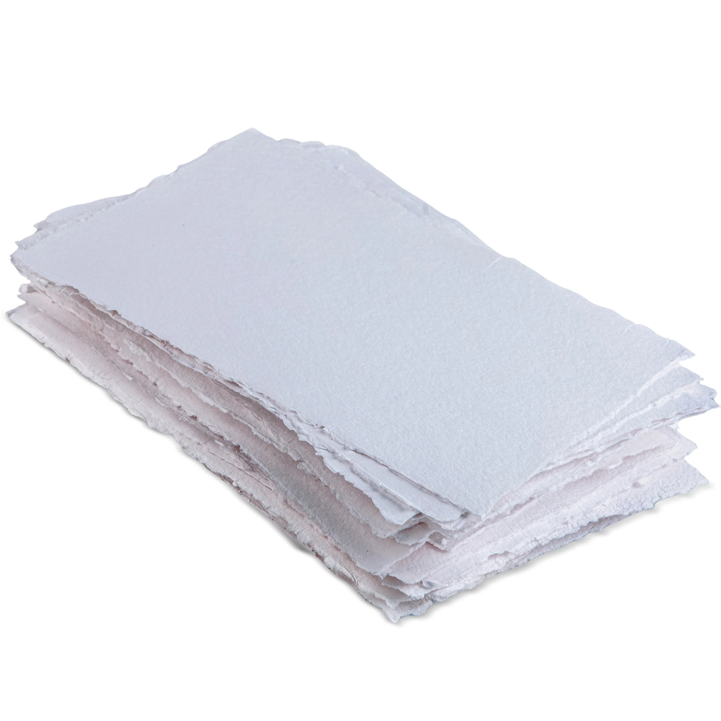Handmade White Watercolor Hot Press Deckle Edge Paper - 300 GSM - Pack of 25 Sheets - Image 16