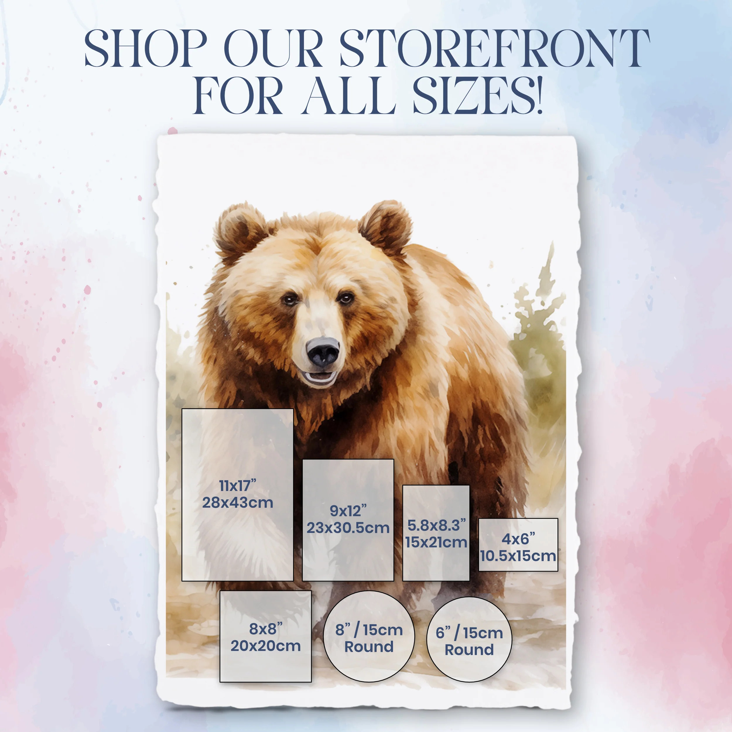 Handmade White Watercolor Hot Press Deckle Edge Paper - 300 GSM - Pack of 25 Sheets - Image 4