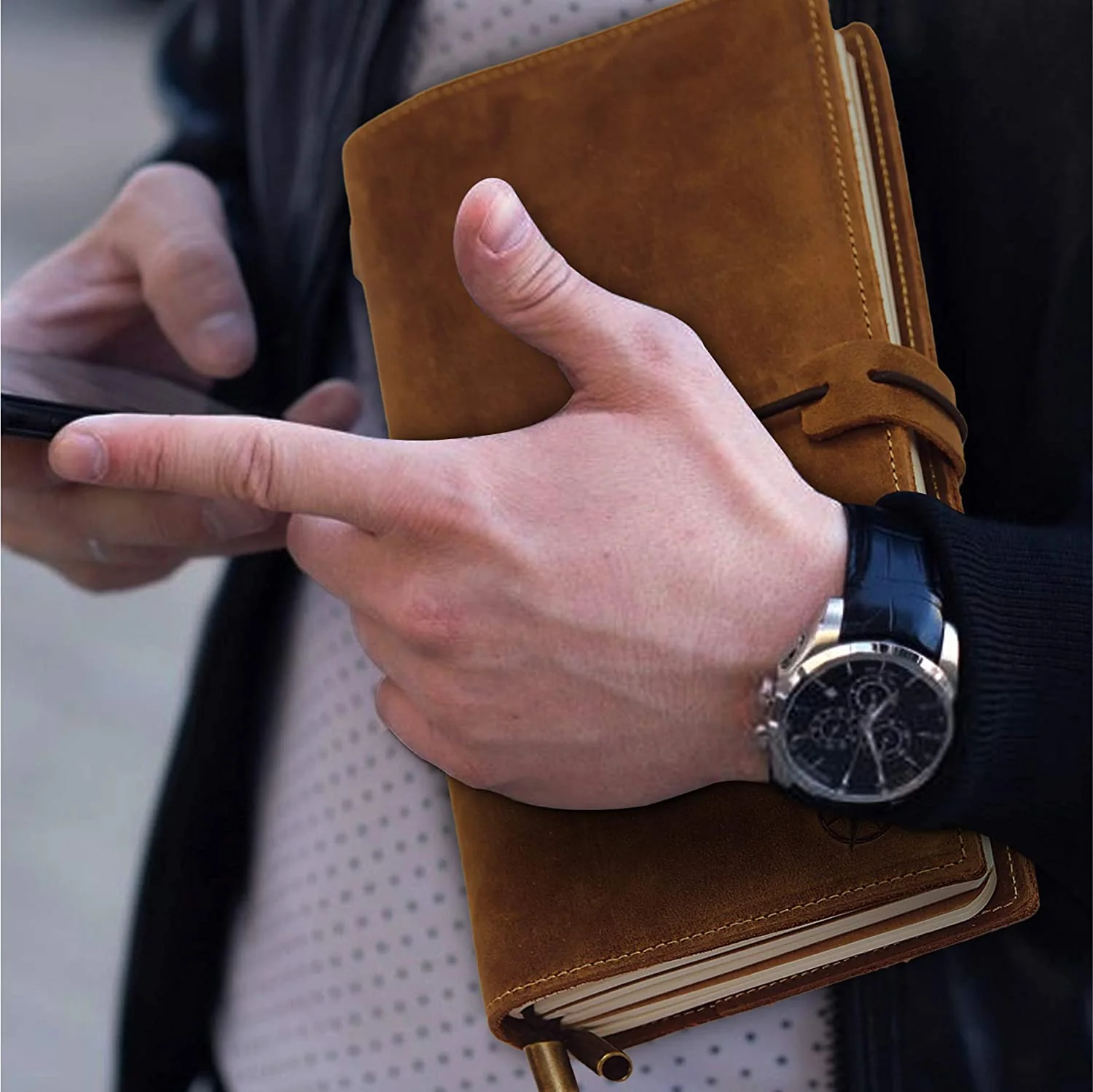 Regular Standard Size Travelers Notebook with Pockets 4.75" x 8.5" / 12cm x 22cm - Image 5
