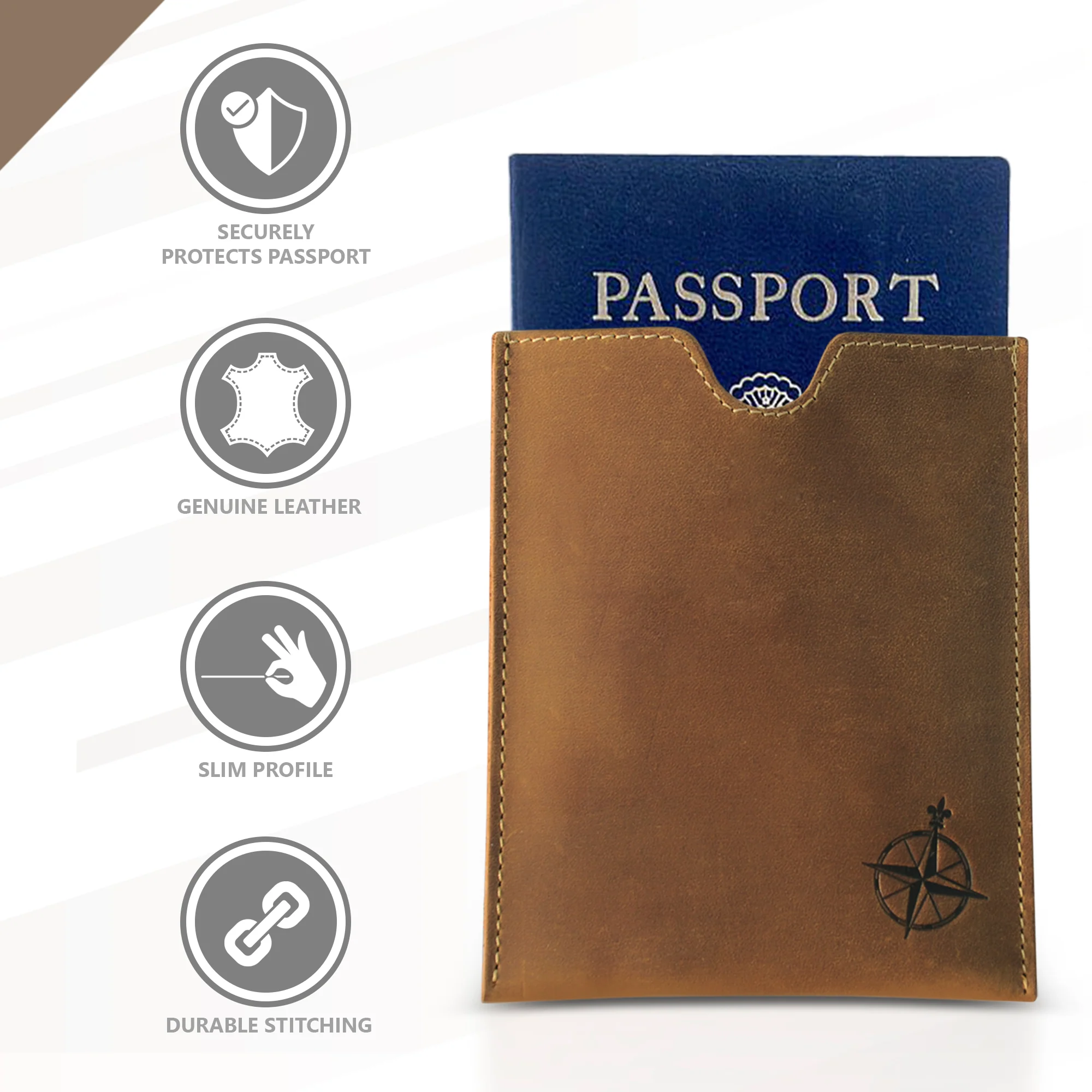 Leather Passport and Card Holder - Image 4