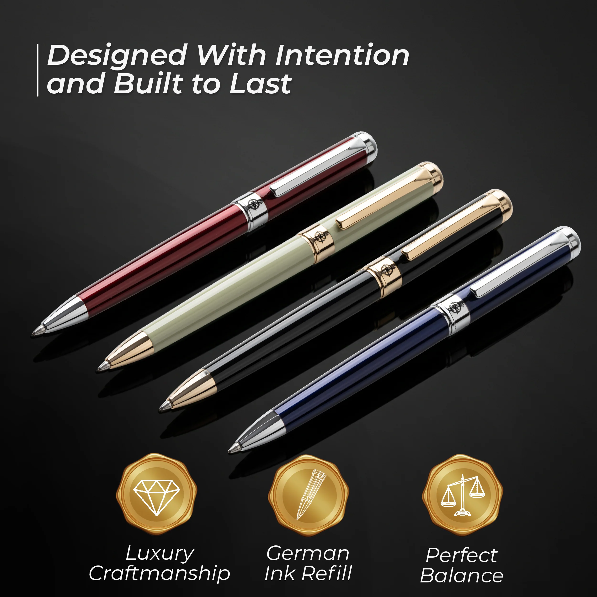 Premium Ballpoint Pen with German Ink and extra Schmidt Refill – Blue Breeze - Image 8
