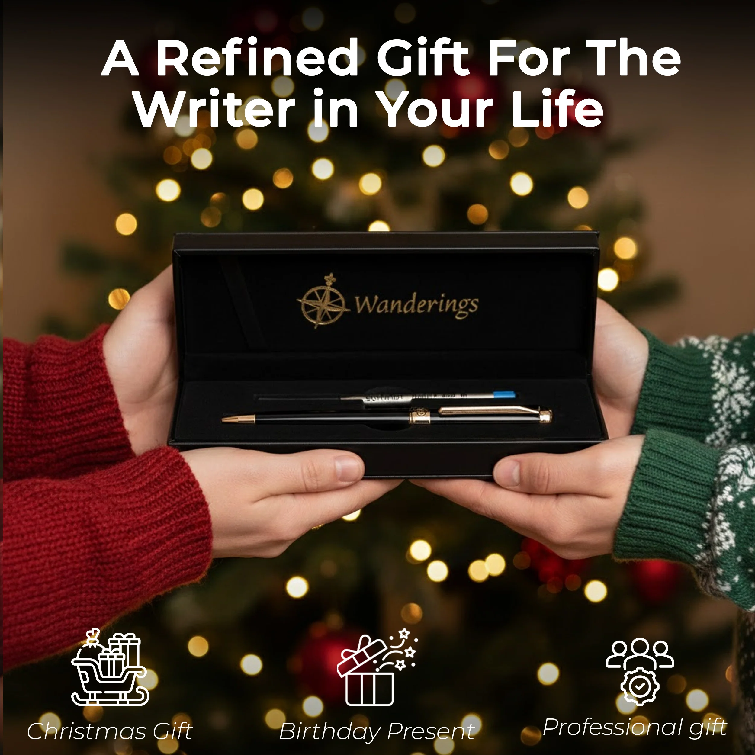 Premium Ballpoint Pens with German Ink and extra Schmidt Refill in a Giftable Presentation Case - Image 11