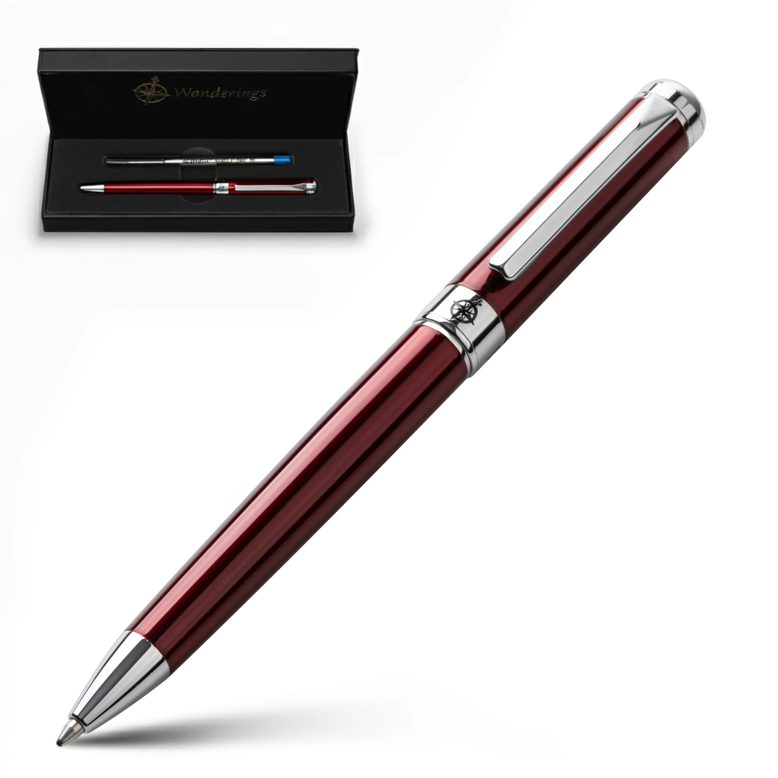 Premium Ballpoint Pens with German Ink and extra Schmidt Refill in a Giftable Presentation Case - Image 7