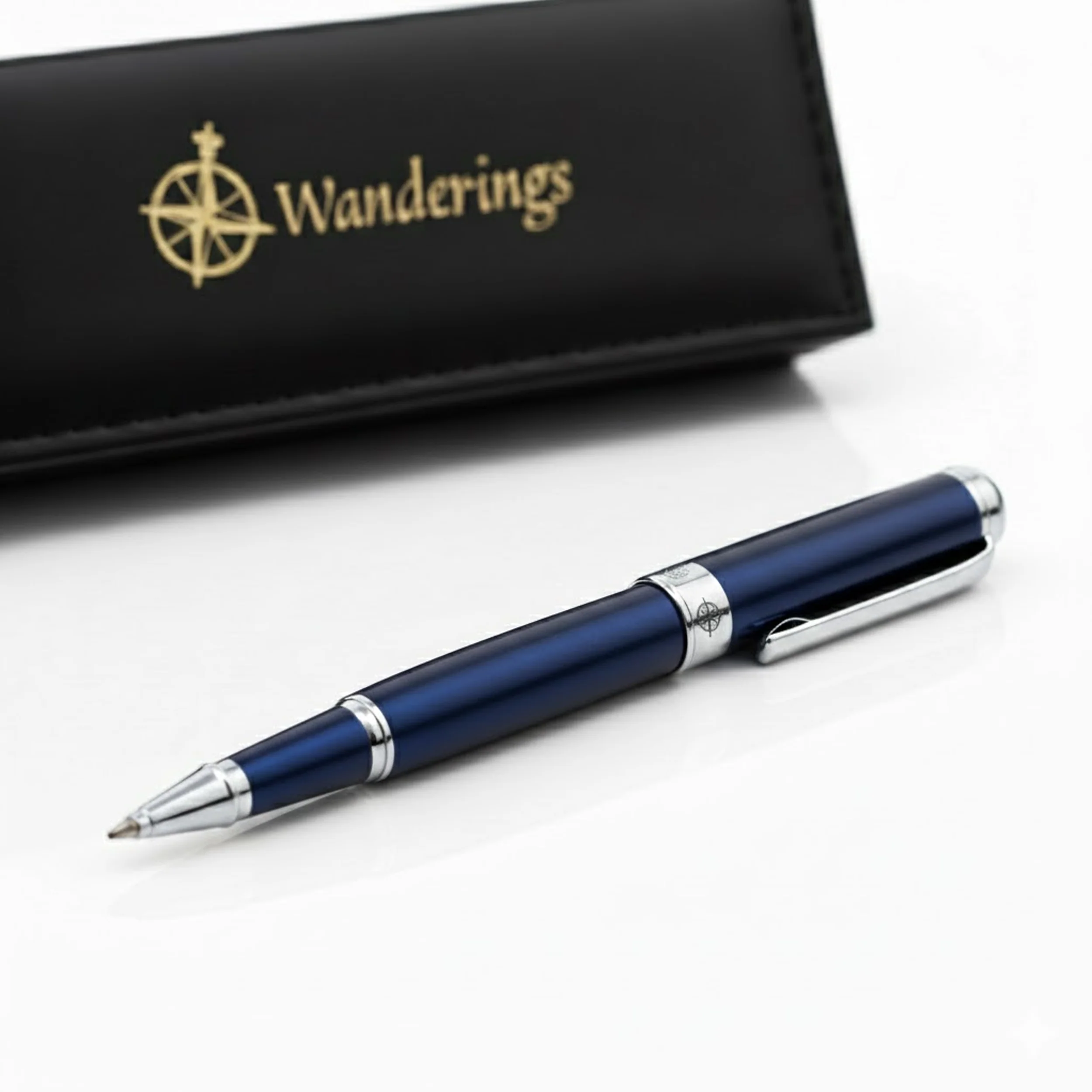 Premium Rollerball Pen with German Ink and extra Schmidt Refill – Blue Breeze - Image 3