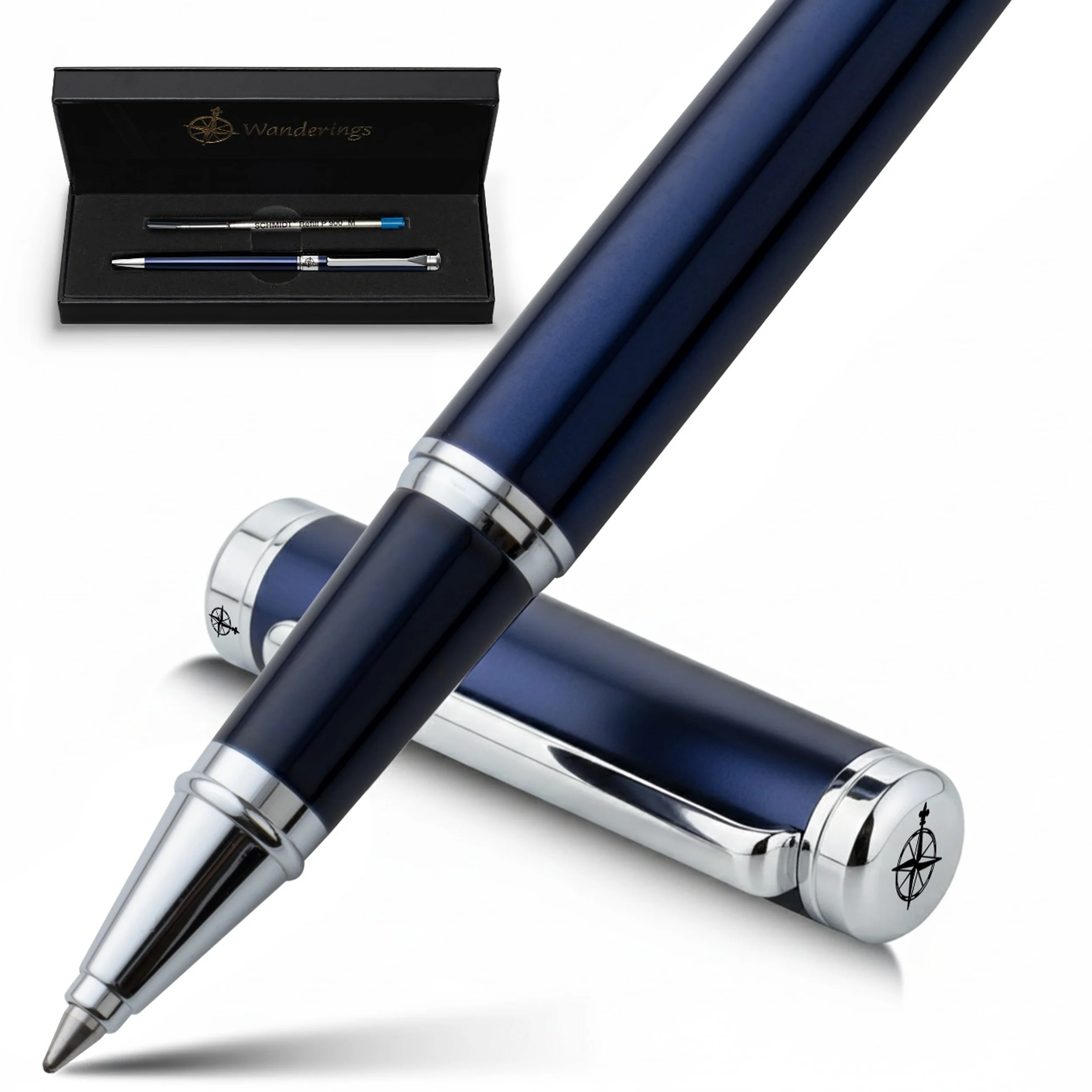 Premium Rollerball Pens with German Ink and extra Schmidt Refill in a Giftable Presentation Case - Image 9