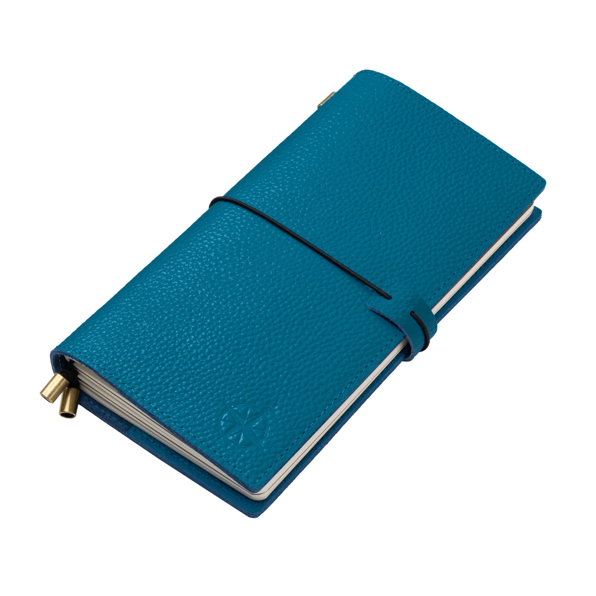 Standard / Regular Size Refillable Textured Leather Travelers Notebook with Pockets and Blank Inserts - 8.5x4.5"/ 22x11.5cm - Image 14