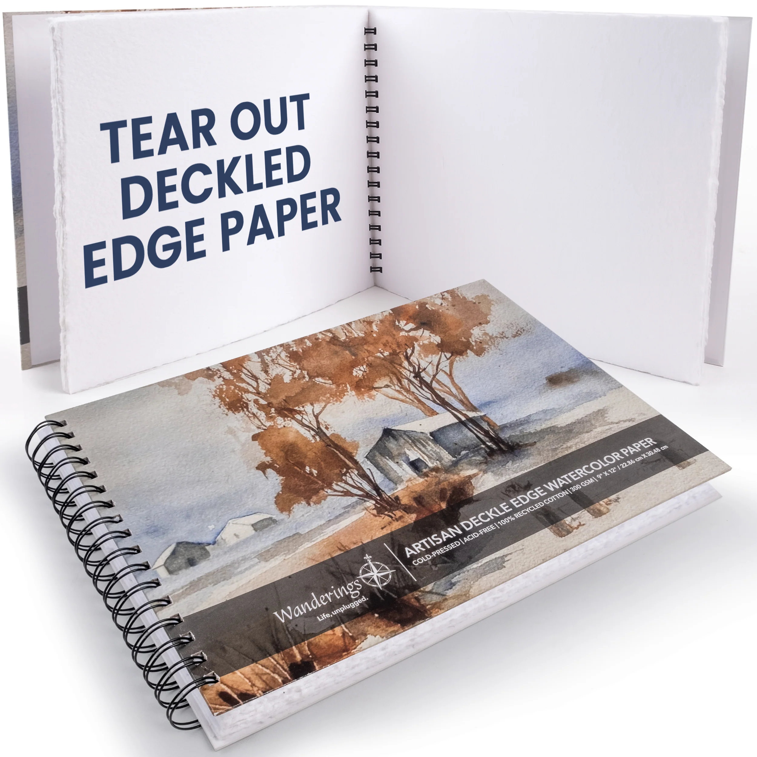 Tear Out Watercolor Journals - 2 Sizes - Image 13