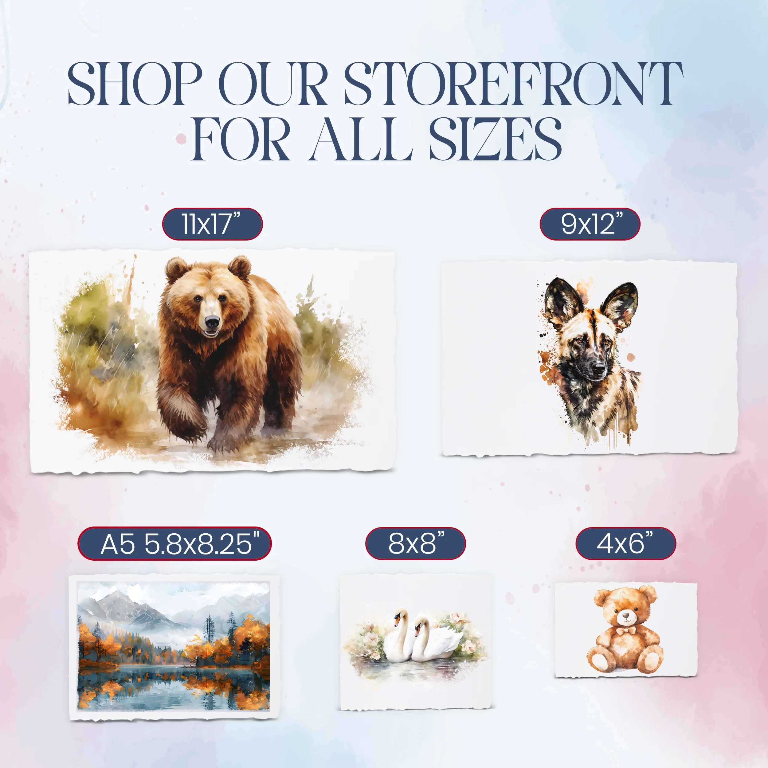 Ultra Thick Handmade White or Ivory Watercolor Deckle Edge Paper - 500 GSM - 15 Sheet Pack - Image 5