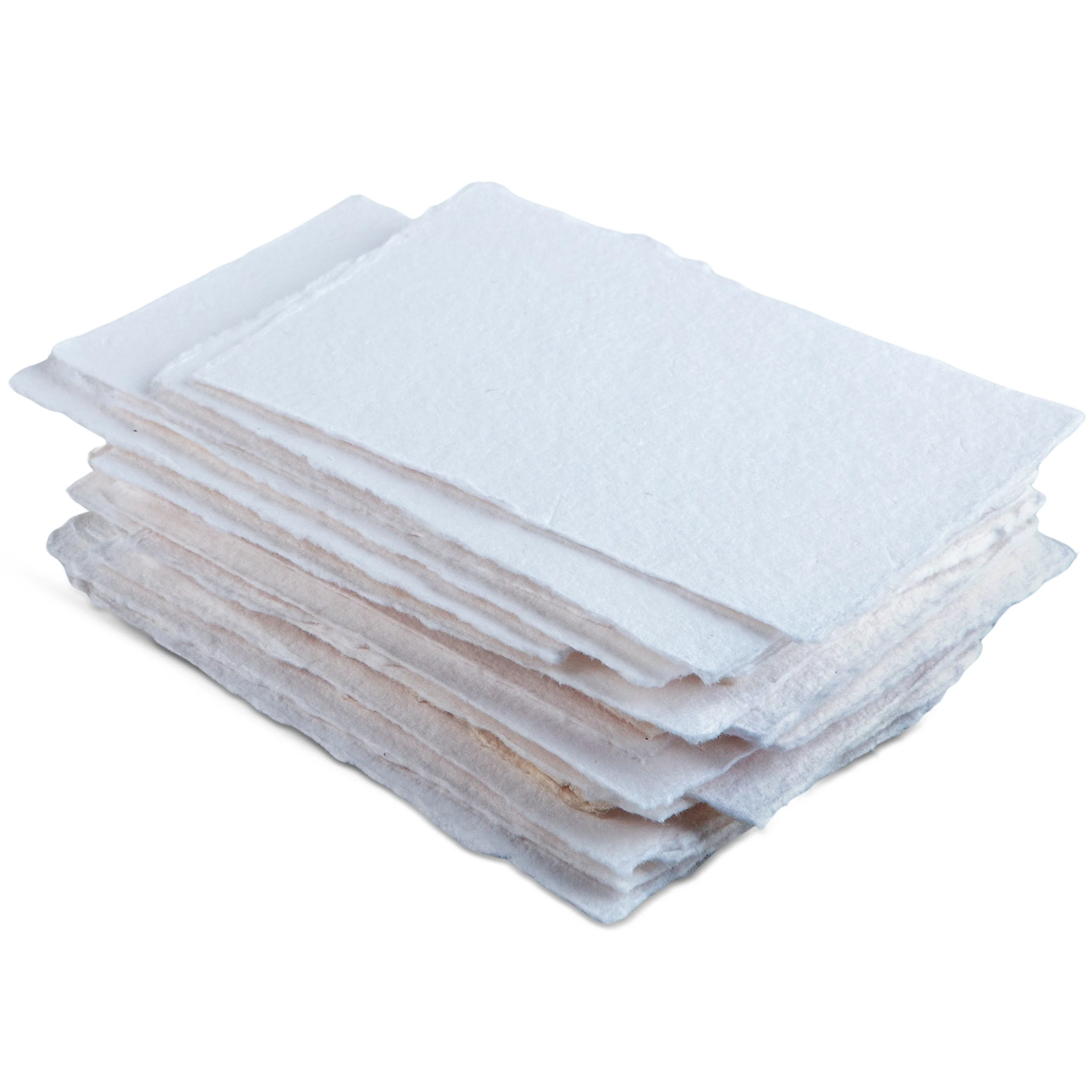 Ultra Thick Handmade White or Ivory Watercolor Deckle Edge Paper - 500 GSM - 15 Sheet Pack - Image 6