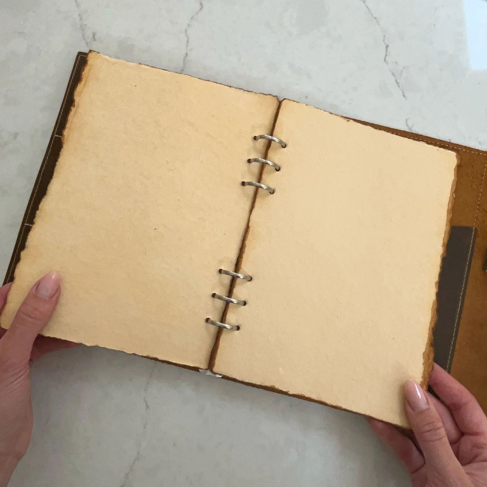 Vintage A5 6-Ring Binder Planner Inserts - 6.5 x 8.75" - Blank or Lined - Image 7