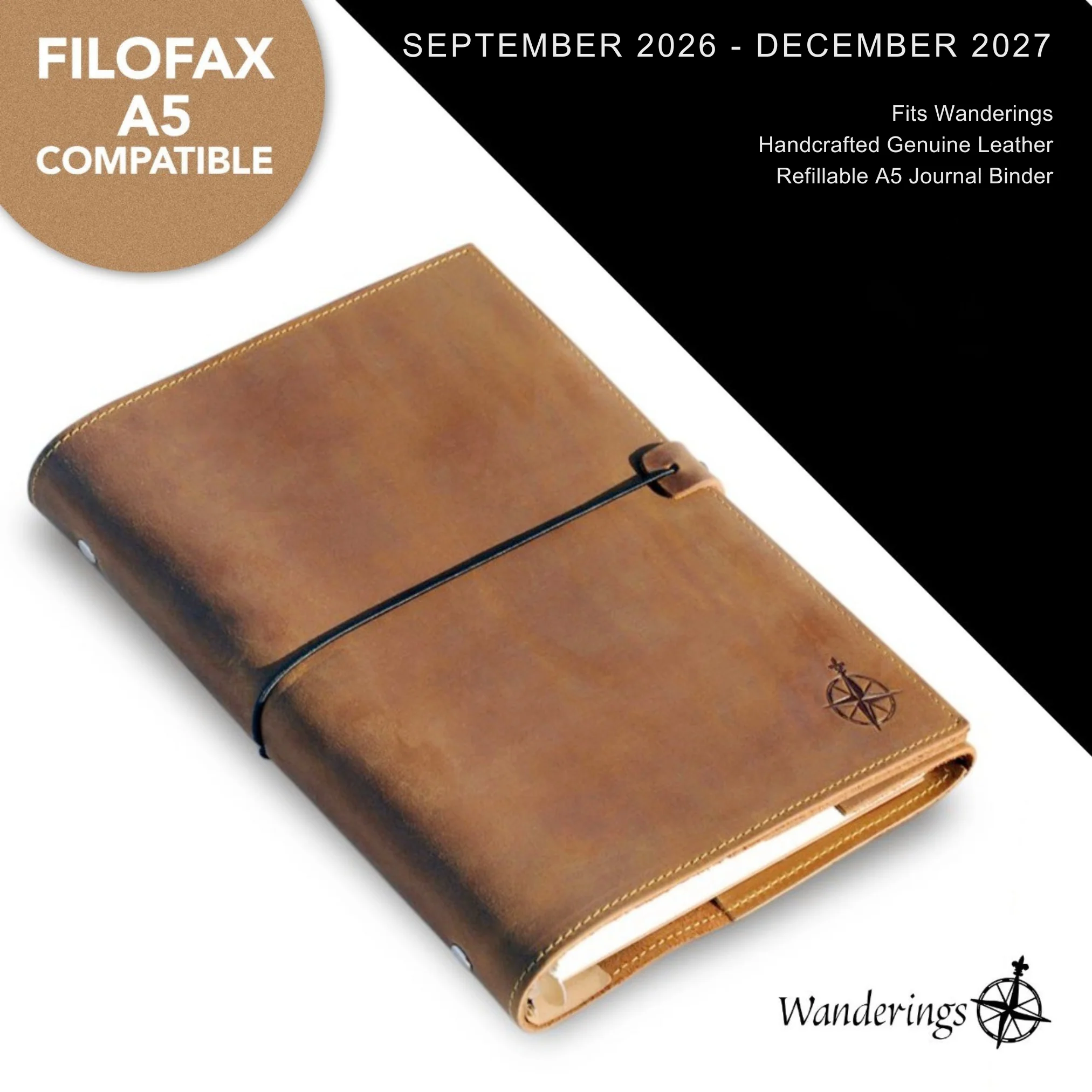 Sep 2026 - Dec 2027 Dated Planner Inserts – A5 6-Ring Binder - Image 6