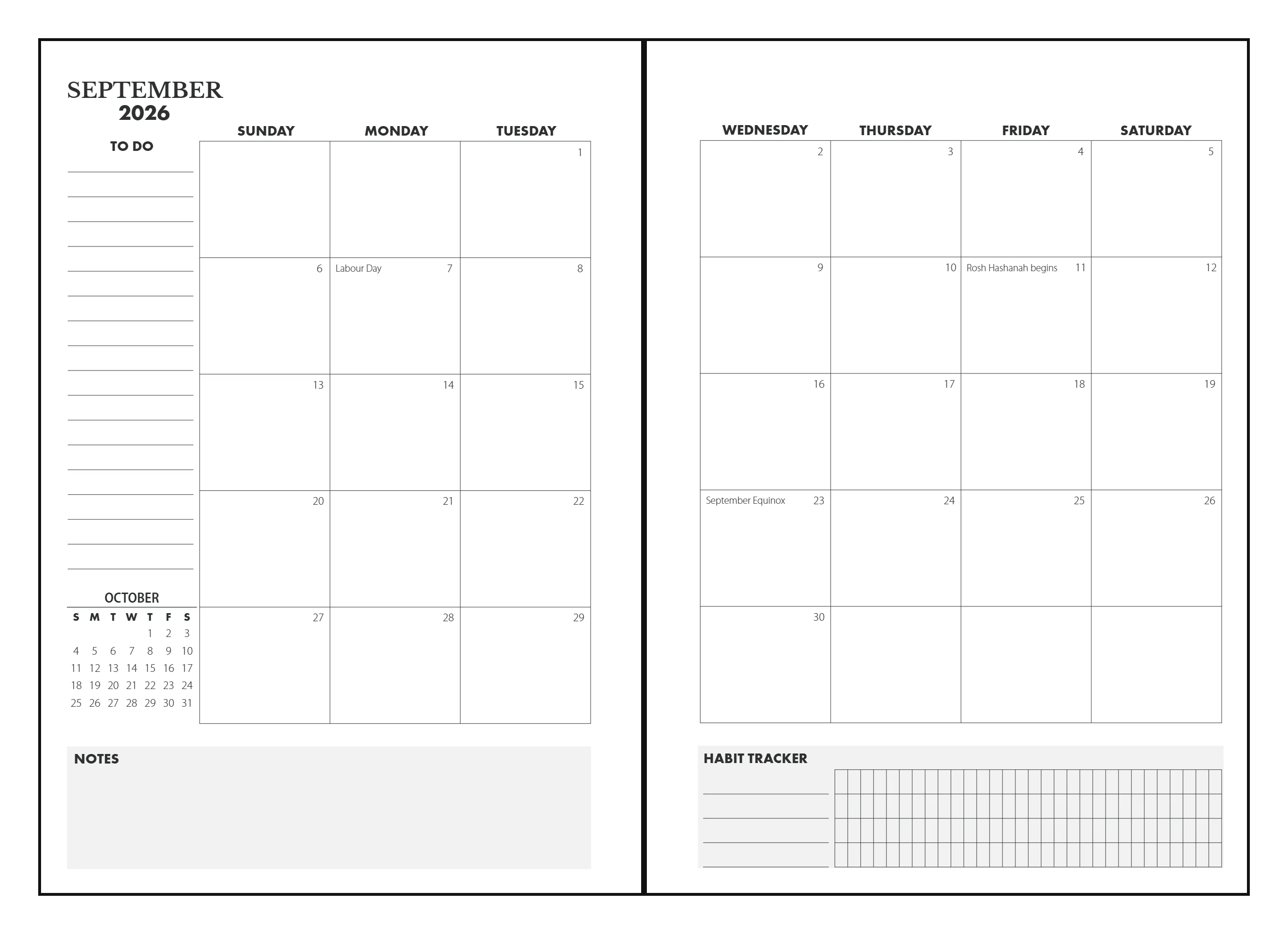 A5 Leather Planner with 16-Month Dated Calendar —  Refillable 6-Ring Binder with Inner Pockets - Image 3