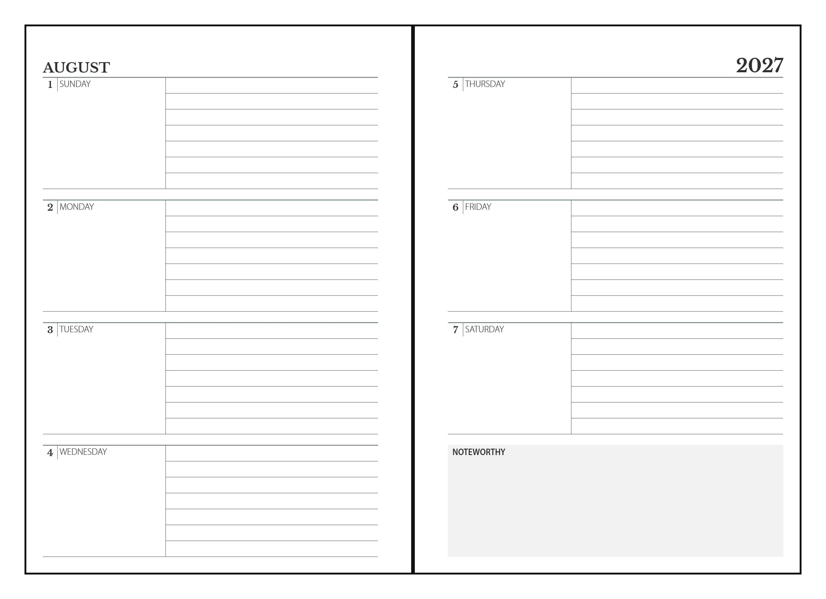 A5 Leather Planner with 16-Month Dated Calendar —  Refillable 6-Ring Binder with Inner Pockets - Image 4