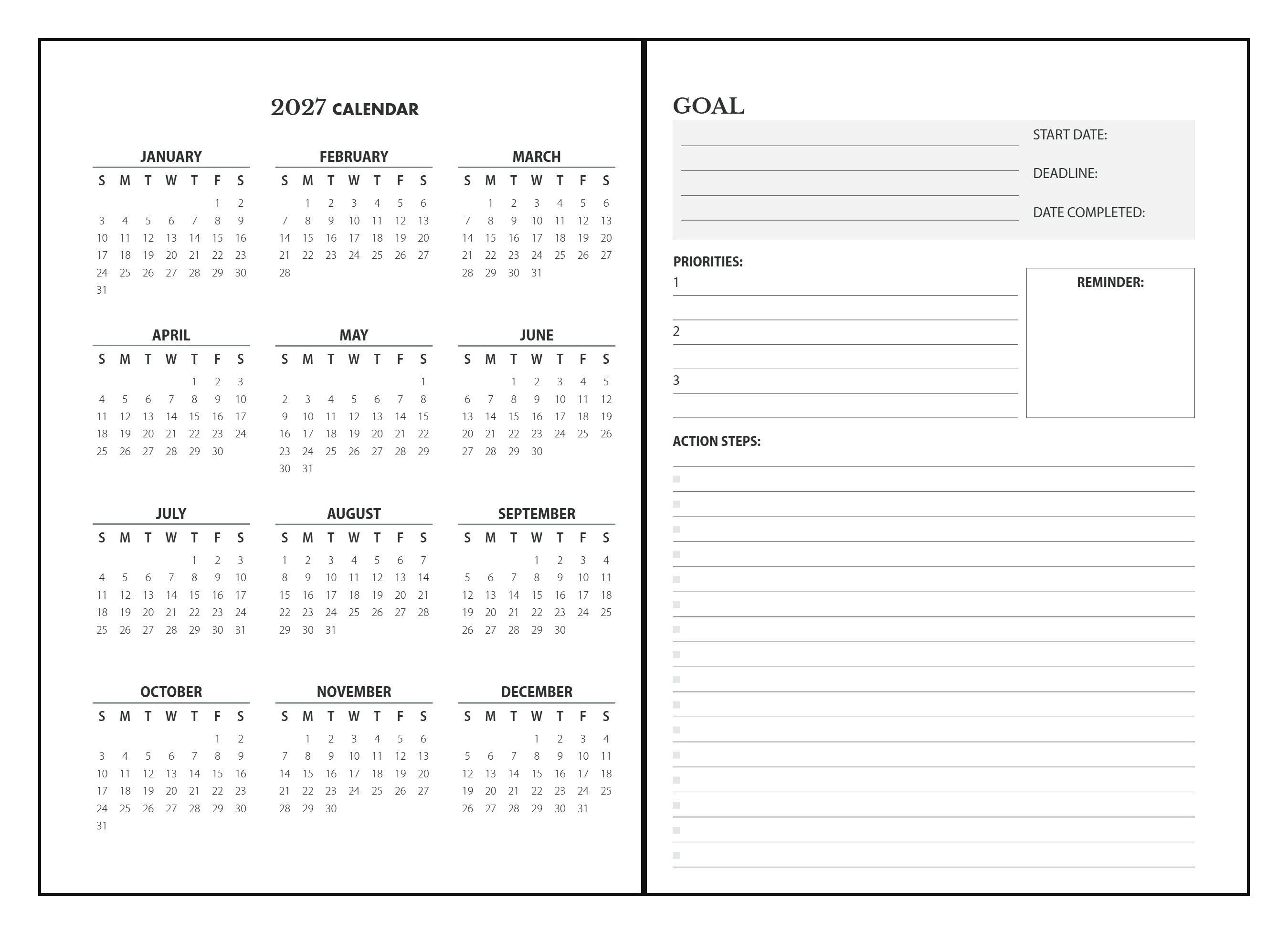 A5 Leather Planner with 16-Month Dated Calendar —  Refillable 6-Ring Binder with Inner Pockets - Image 5