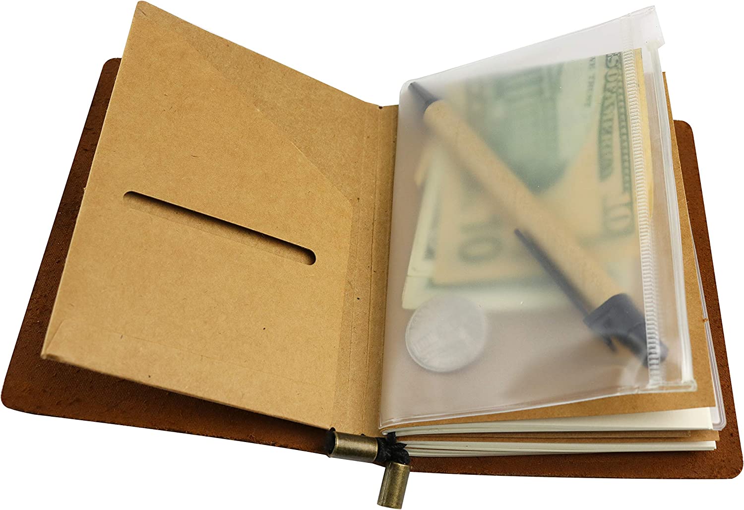 Zipper Case and Kraft Card Holder 2-Pack Accessory for Refillable Journals - Fits Any 4 x 5.25" Journal - Image 6