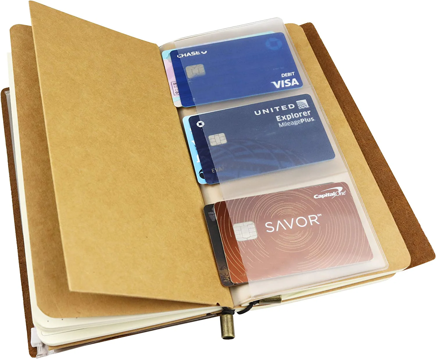 Zipper Case and Kraft Card Holder 2-Pack Accessories for Refillable Journals - Standard Size - Image 4