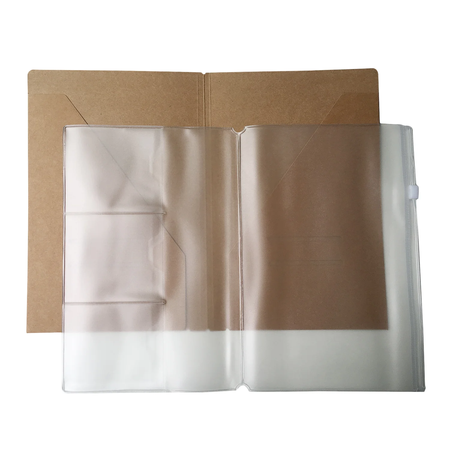 Zipper Case and Kraft Card Sleeve Holder Travelers Journal Accessories Pack 2-Pack for Refillable Travel Journals - A5 Size - 8.25 x 5.25 - Image 3