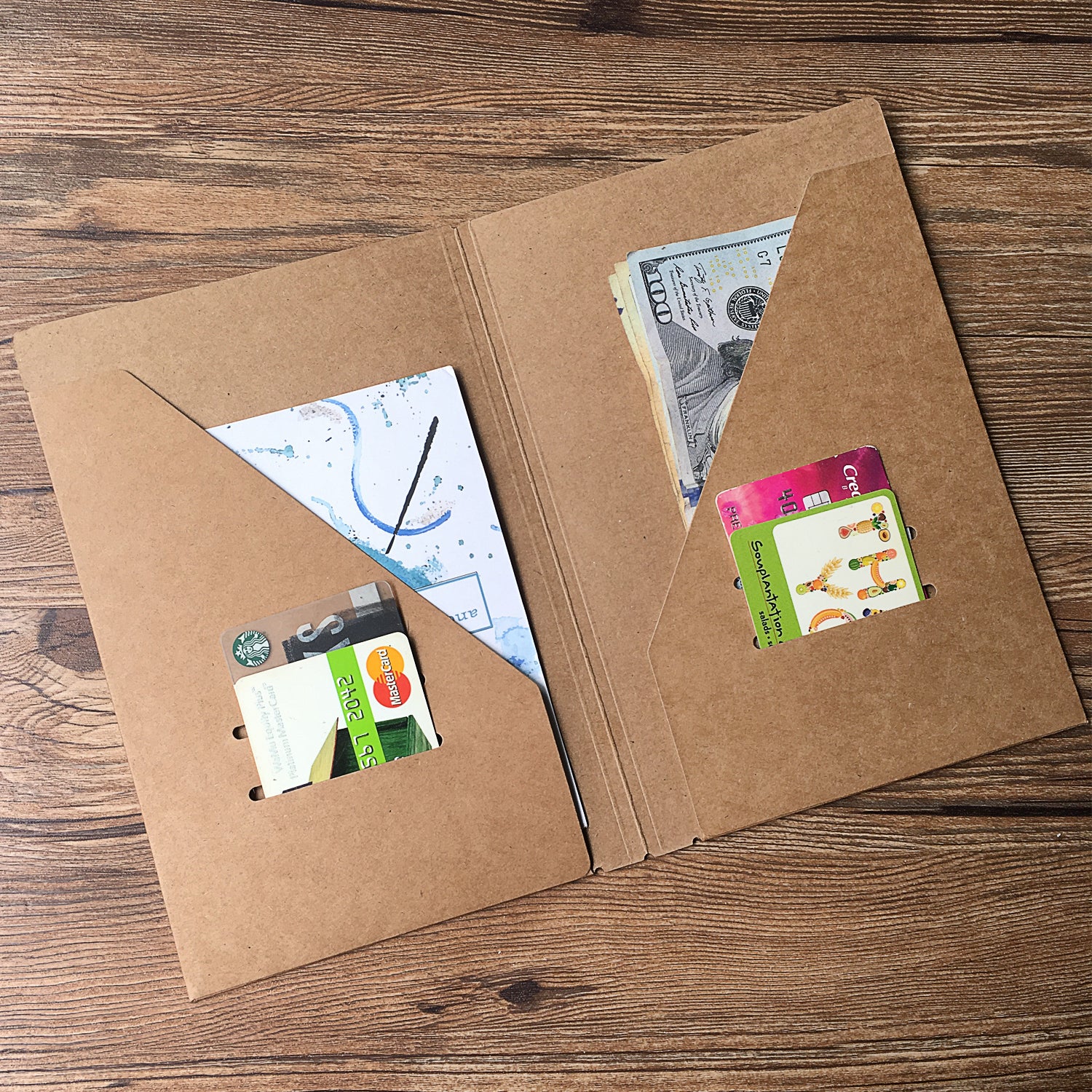 Zipper Case and Kraft Card Sleeve Holder Travelers Journal Accessories Pack 2-Pack for Refillable Travel Journals - A5 Size - 8.25 x 5.25 - Image 5