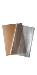 Zipper Case and Kraft Card Sleeve Holder Travelers Journal Accessories Pack 2-Pack for Refillable Travel Journals - A5 Size - 8.25 x 5.25 - Image 9